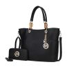 MKF Collection Bonita Vegan Leather Women's Tote Handbag & Wallet by Mia K - Black