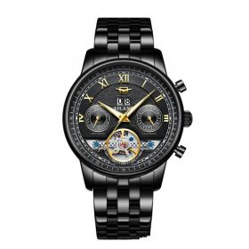 Automatic Mechanical Sun Moon Stars Business Men's Watch (style: 1 Style)