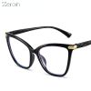 Fashion Cat Eye Glasses Frame Women Men Anti Blue Light Eyewear Optical Spectacle Goggles Oversized Eyeglass