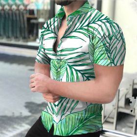 Summer Hot Hawaiian Men's Shirts 3D Digital Printed Shirts (Color: As shown)