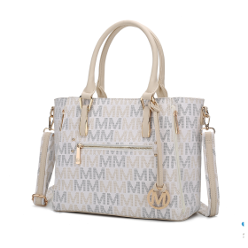 MKF Collection Siena Women's Tote Handbag by Mia k (Color: White)