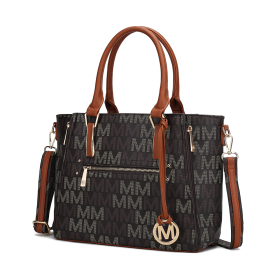 MKF Collection Siena Women's Tote Handbag by Mia k (Color: Brown)