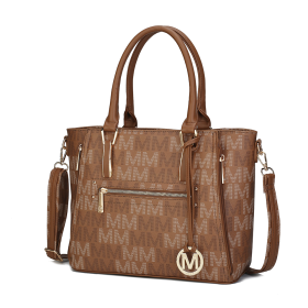 MKF Collection Siena Women's Tote Handbag by Mia k (Color: Tan)