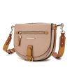 MKF Collection Drew Vegan Leather Color Block Women's Shoulder Bag by Mia k