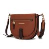 MKF Collection Drew Vegan Leather Color Block Women's Shoulder Bag by Mia k