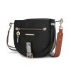 MKF Collection Drew Vegan Leather Color Block Women's Shoulder Bag by Mia k