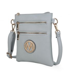 MKF Collection Medina Crossbody Handbag by Mia K (Color: Lt Blue)