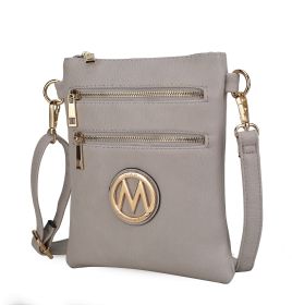 MKF Collection Medina Crossbody Handbag by Mia K (Color: Stone)