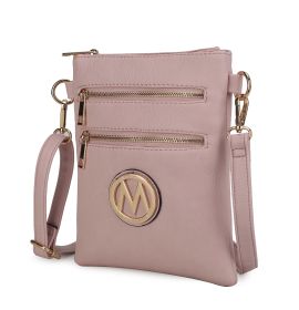 MKF Collection Medina Crossbody Handbag by Mia K (Color: Pink)