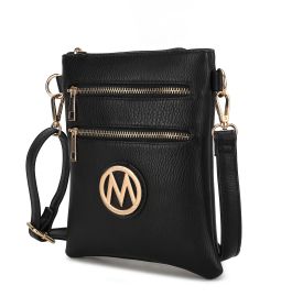 MKF Collection Medina Crossbody Handbag by Mia K (Color: Black)