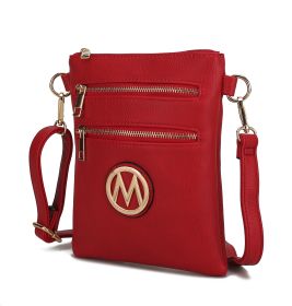 MKF Collection Medina Crossbody Handbag by Mia K (Color: Red)