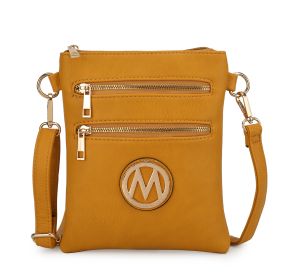 MKF Collection Medina Crossbody Handbag by Mia K (Color: yellow)