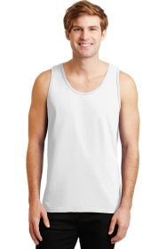 Gildan Ultra Cotton 100% US Cotton Tank Top 2200 (Color: White)