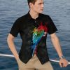 Summer Hot Hawaiian Men's Shirt 3D Digital Print Parrot Shirt