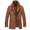 New Winter Wool Coat Slim Fit Jackets Mens Casual