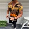 Summer hot sale Hawaii 3D digital print men's shirt