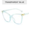 Fashion Cat Eye Glasses Frame Women Men Anti Blue Light Eyewear Optical Spectacle Goggles Oversized Eyeglass