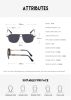 Fashion Pilot Polarized Sunglasses Men Double Bean Glasses Retro Driving Sunglass Luxury Designer Eyewear UV400 Sun Glass Shades