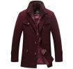 New Winter Wool Coat Slim Fit Jackets Mens Casual