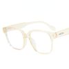 Fashion Square Glasses Frame Women Men Anti Blue Light Oversized Eyewear Optical Spectacle Goggles Leopard Eyeglass