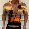 Summer hot sale Hawaii 3D digital print men's shirt