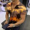 Summer hot sale Hawaii 3D digital print men's shirt